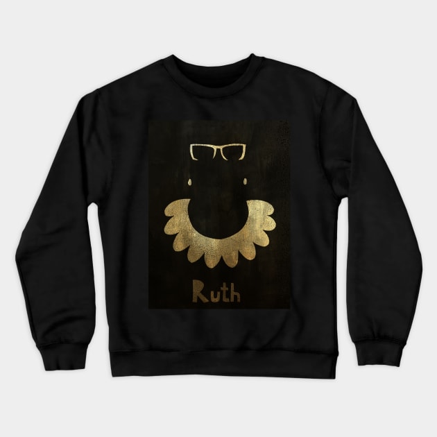 RBG RUTH BADER GINSBURG poster Crewneck Sweatshirt by GalleryArtField